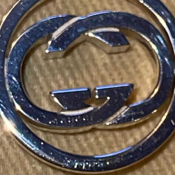 Gucci 100% Authentic necklace 925 silver GG logo excellent condition 21”L - Picture 6 of 7